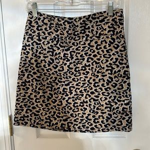 Talbots Cheetah skirt